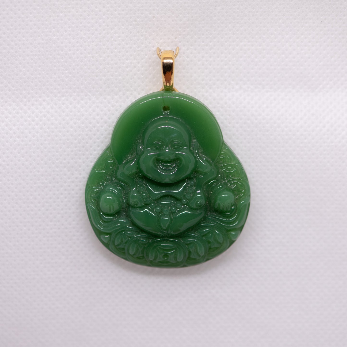 Green Jade Budha Pendant