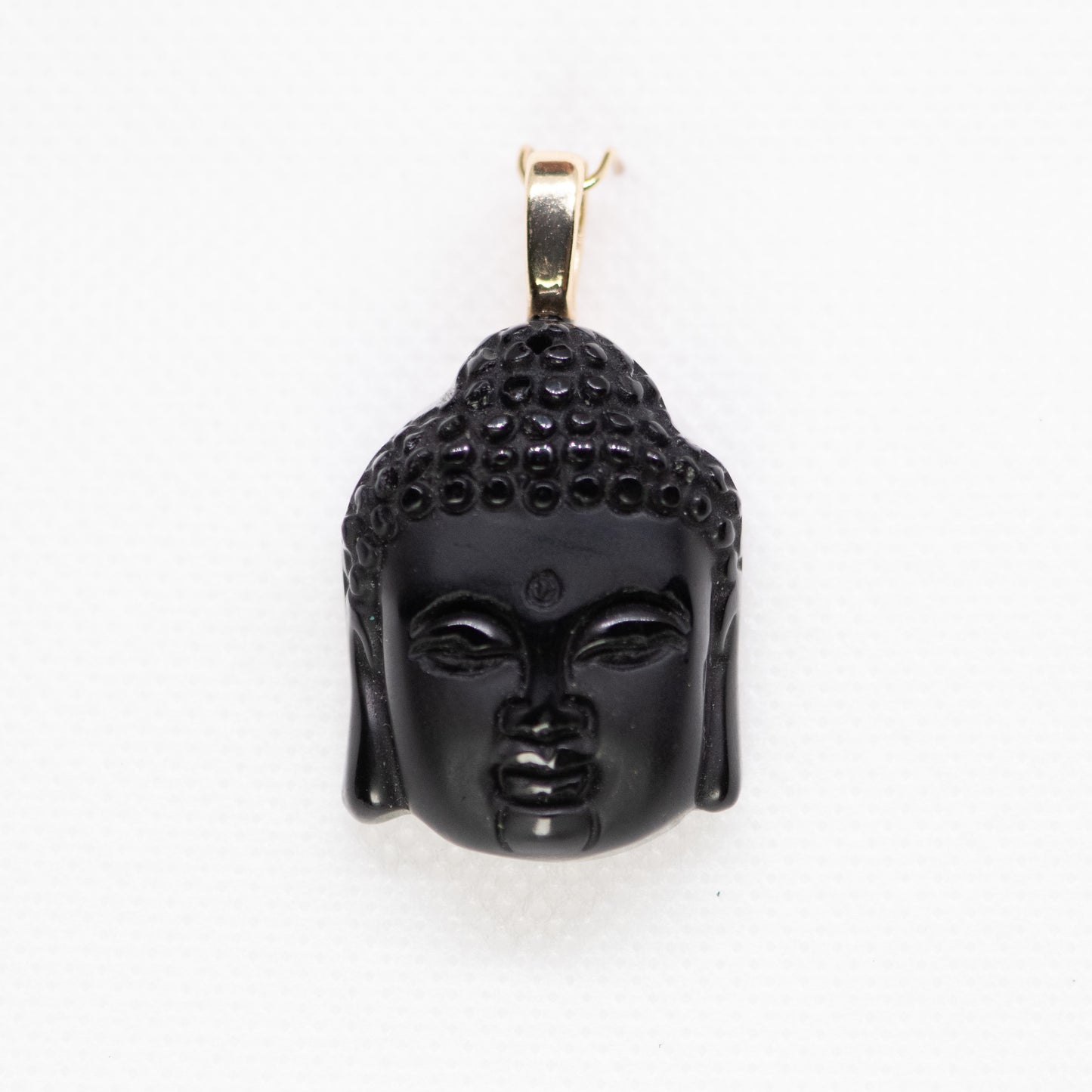 Black Onyx Buddha Face Pendant