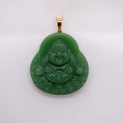 Green Jade Budha Pendant