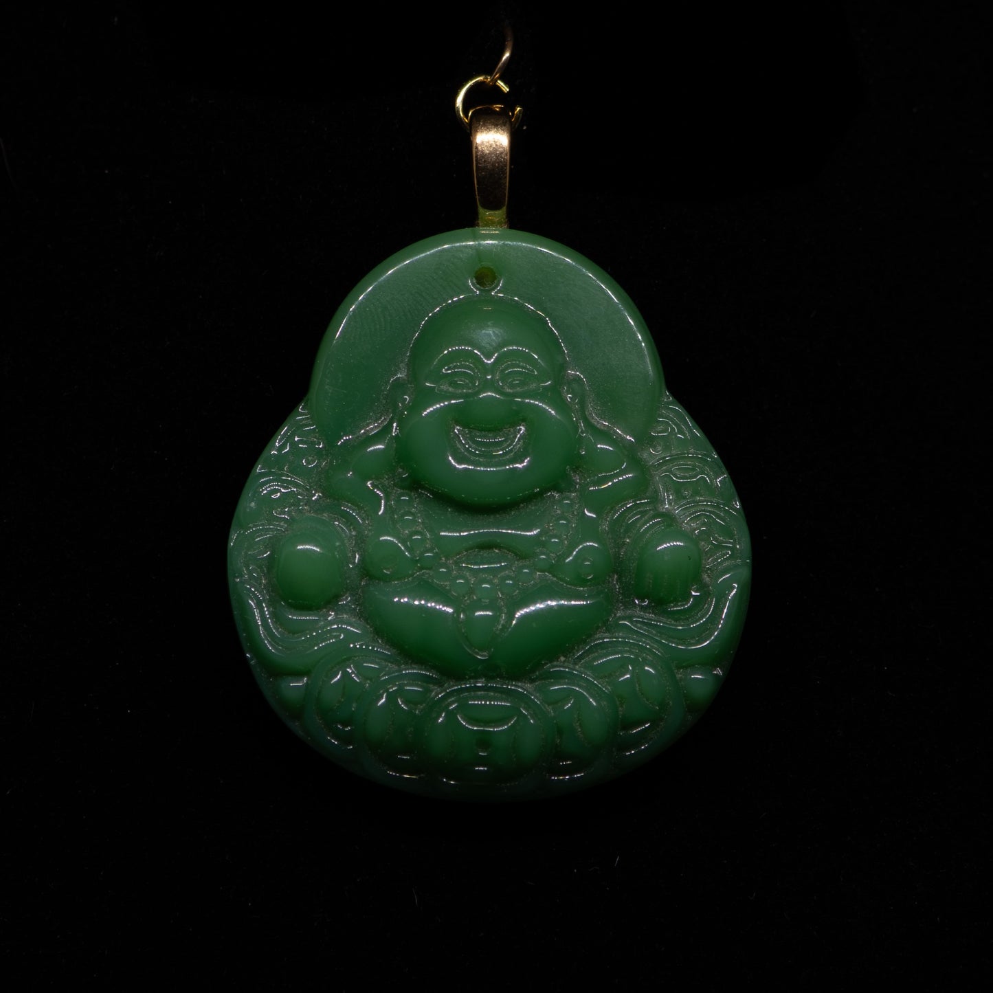 Green Jade Budha Pendant
