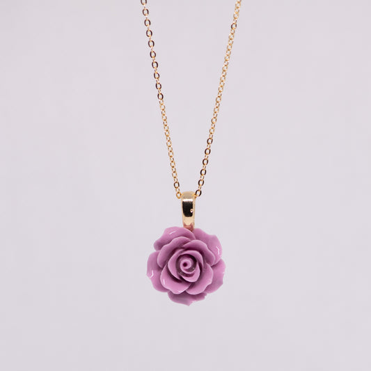 Flower Coral Colored Pendant