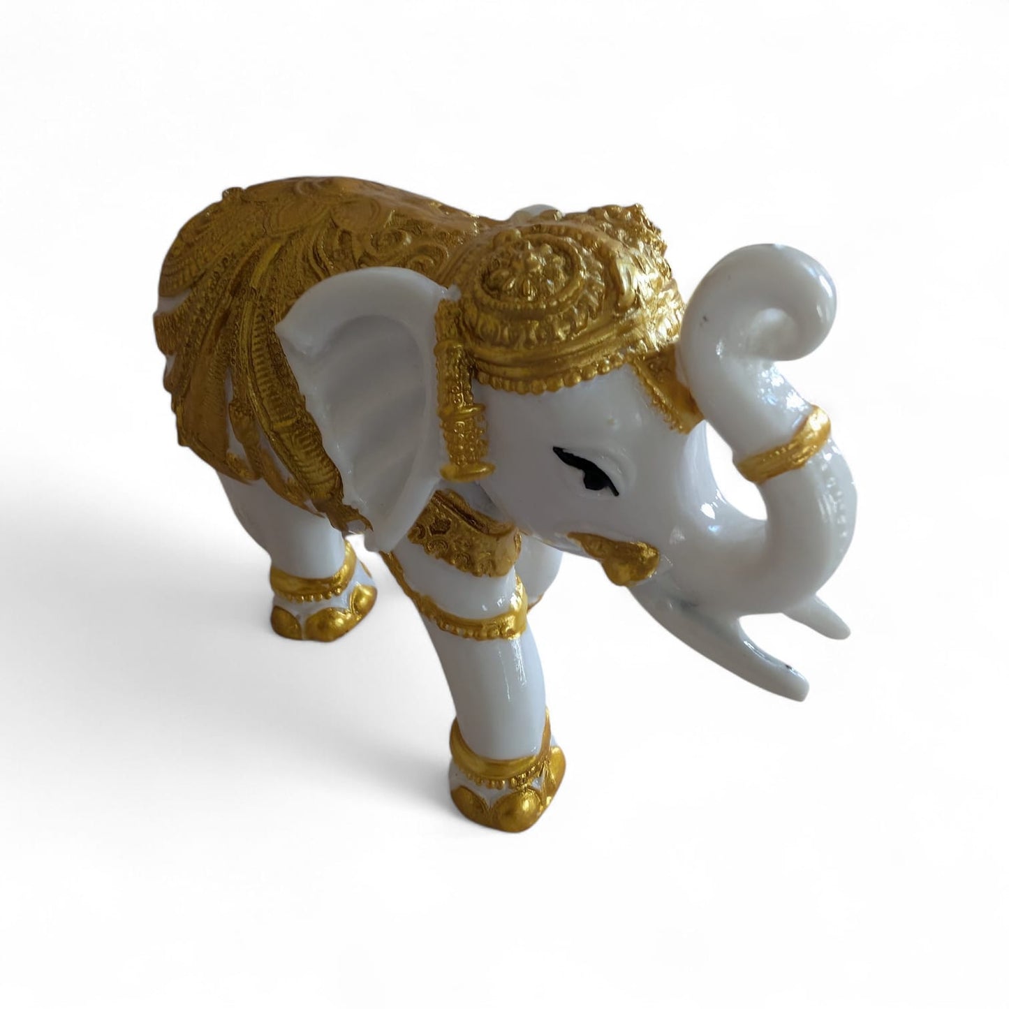 White Elephant Trunk Up - Gold Combination