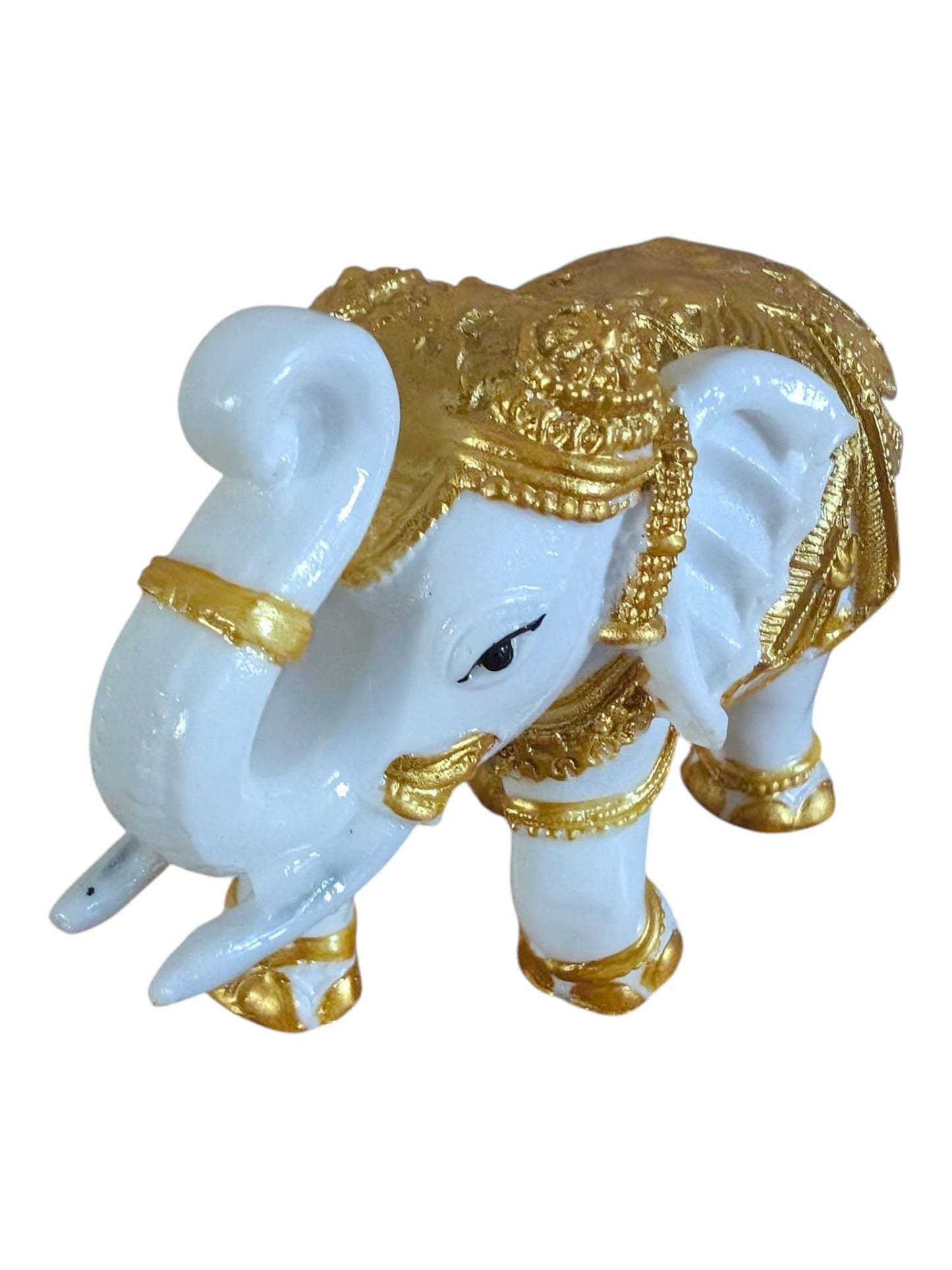 White Elephant Trunk Up - Gold Combination